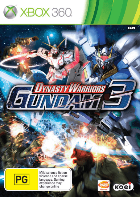 Dynasty Warriors: Gundam 3 box art for Xbox 360